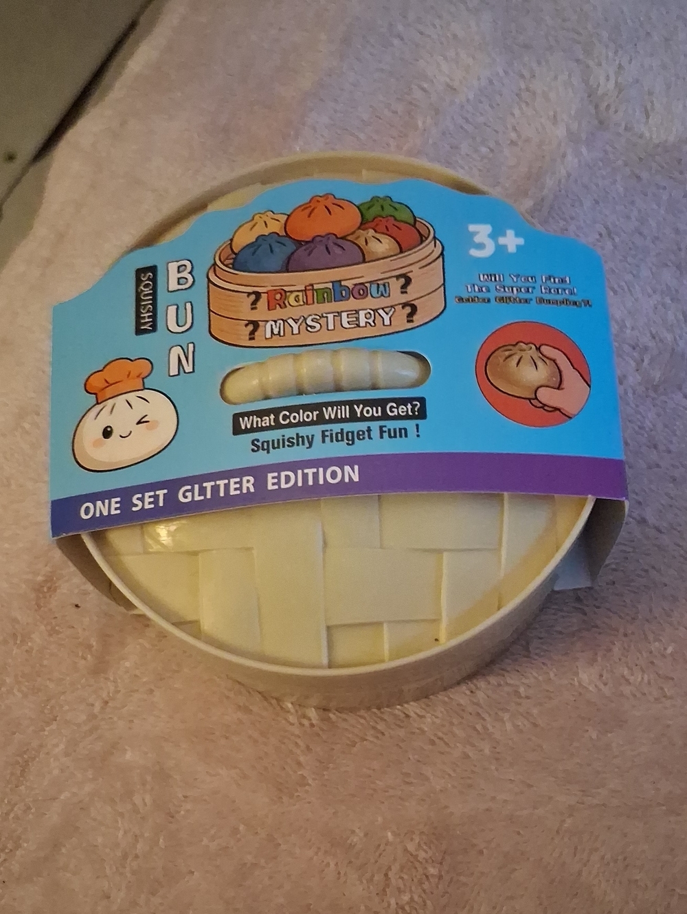 Rainbow Mystery Squishy Bun - Yellow